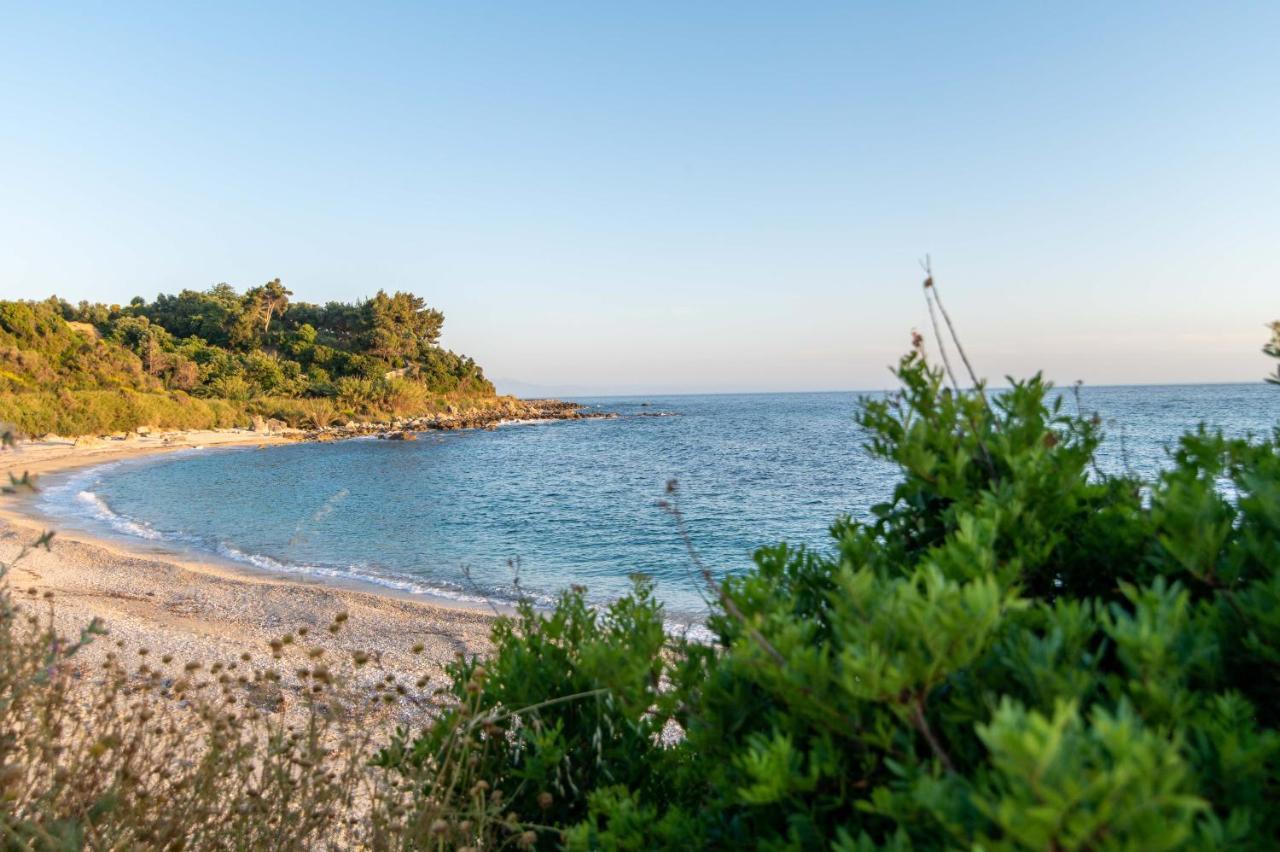 The Happiness Of Vangelis Paralia Vrachou Bagian luar foto